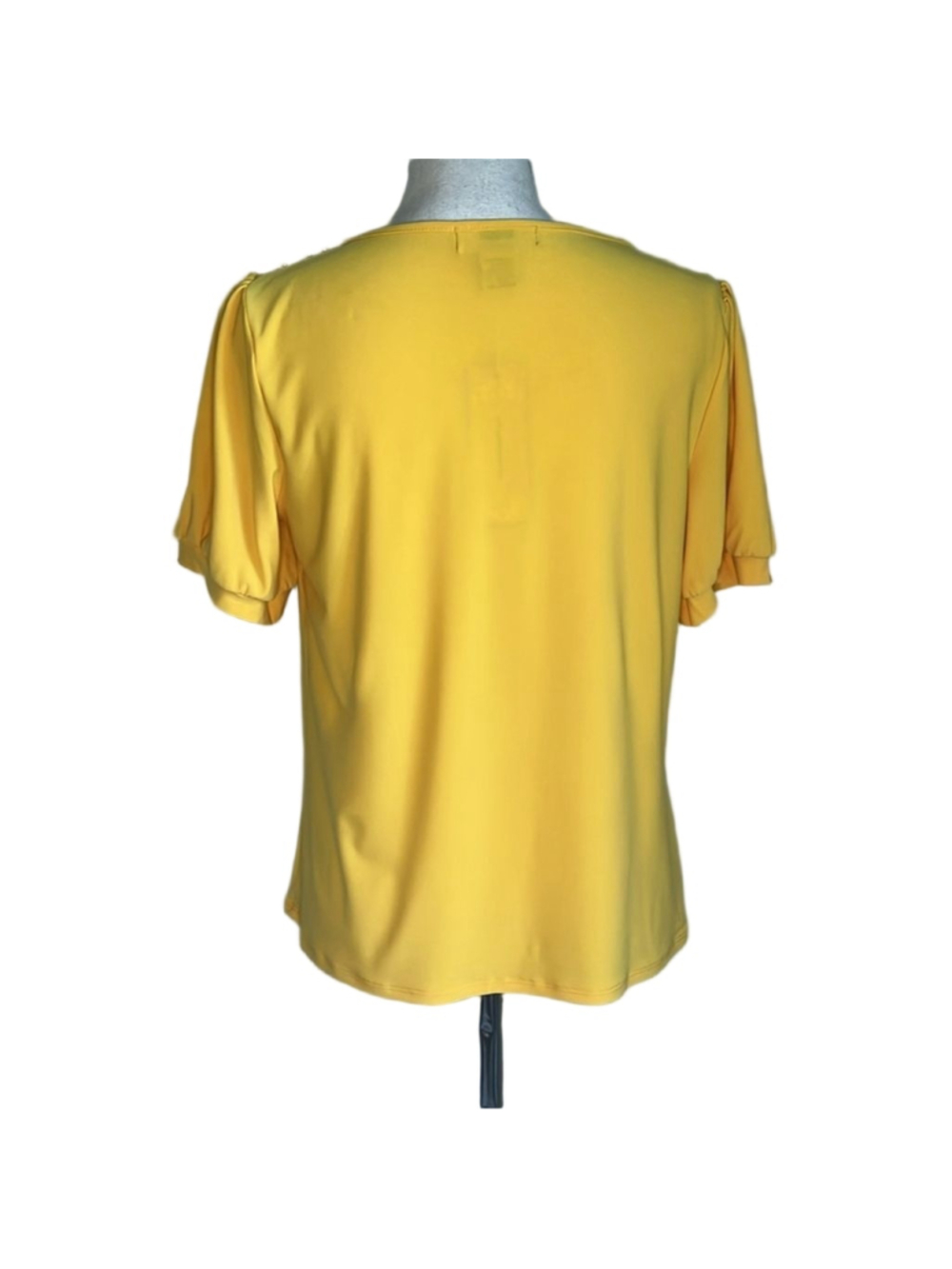DIANA BELLE YELLOW PETITE TOP - Picture 2 of 7